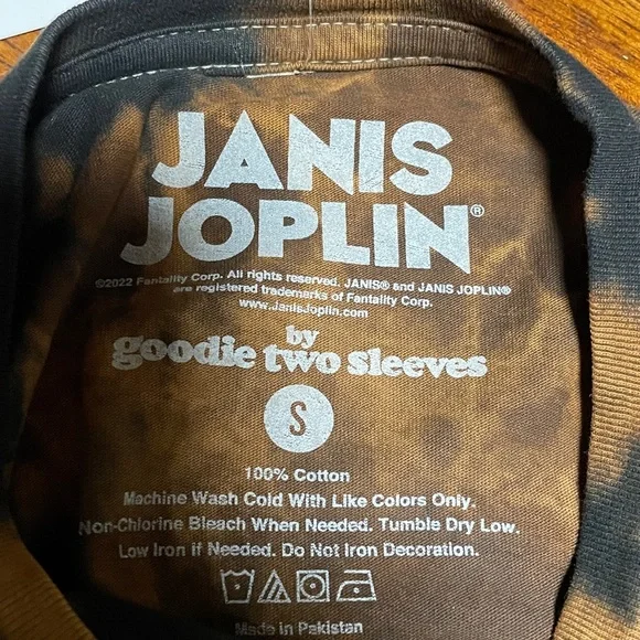 Janis Joplin Shirt Men’s Size Small - Picture 5 of 5